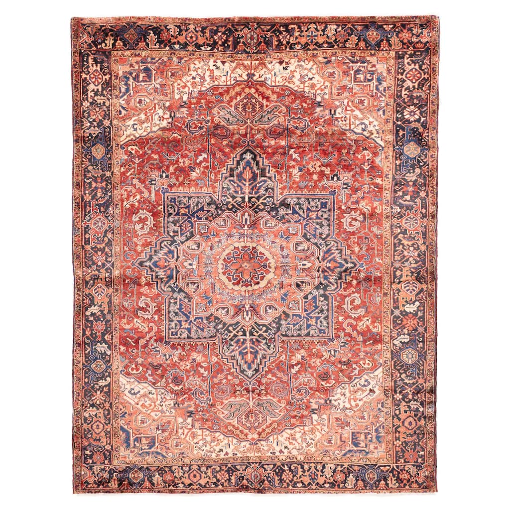 ECARPETGALLERY Hand-knotted Sarabi Red Wool Rug - 8'6 x 10'11