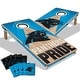 preview thumbnail 1 of 5, Carolina Panthers NFL 2x4 Professional Cornhole Board Set Include Carrying Case