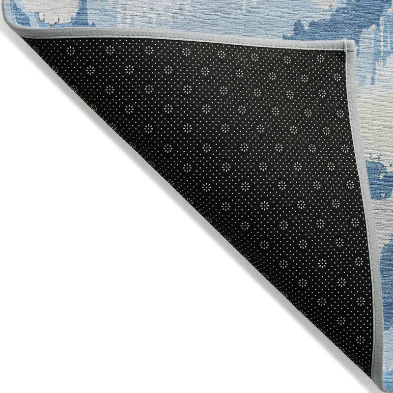 HomeRoots Abstract Transitional Rectangle Outdoor Rug
