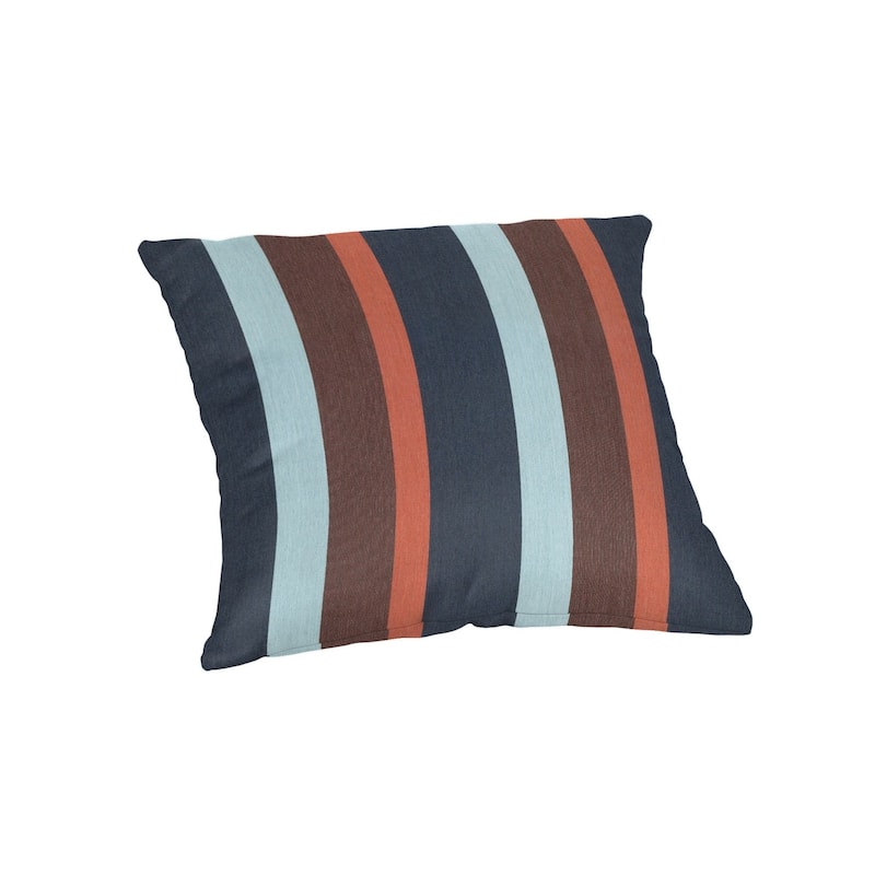 Sunbrella 20 inch Square Stripe Outdoor Throw Pillow