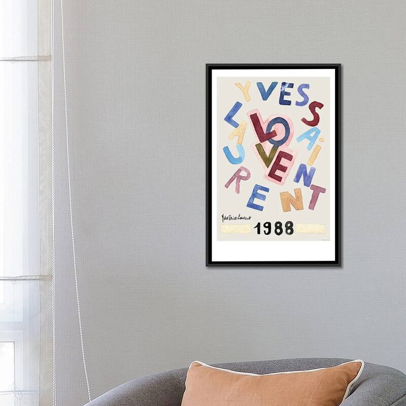 iCanvas "Vintage Love" by Mercedes Lopez Charro Framed Canvas Print