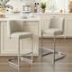 preview thumbnail 9 of 15, 26-Inch Modern Upholstered Bar Stools, Counter Height Bar Stool - 18.11"W x 19.69"D x 37.4"H