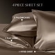 preview thumbnail 37 of 54, Martex Elegance Satin Sheet Set Silky Soft Smooth Luxury Bed Sheets