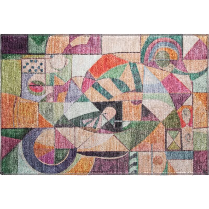 Premium Washable Super Soft Mosaic Contemporary Mayfield Rug