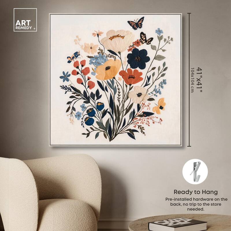 Garden of Threads I Canvas by Art Remedy
