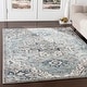 preview thumbnail 1 of 8, Arkaitz Teal & Ivory Updated Traditional Area Rug - 2' 6" x 7' 10" 2' 6" x 7' 10" - Teal/Ivory