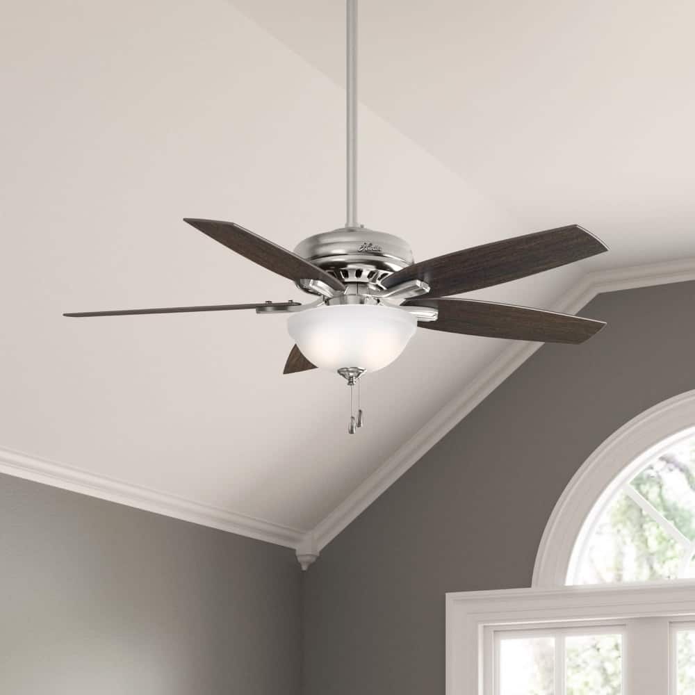Hunter 52" Newsome Ceiling Fan with LED Bowl Light Kit and Pull Chain