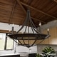 preview thumbnail 1 of 40, Hunter Perch Point Chandelier, Wheel, Candle, Dining Room, Entry, Modern Rustic, Industrial 30" 6 Light - Noble Bronze