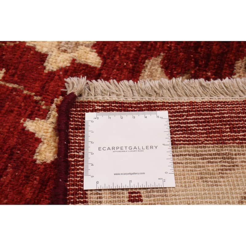ECARPETGALLERY Hand-knotted Chobi Finest Red Wool Rug - 9'6 x 13'11