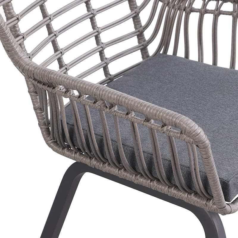 Nestable Wicker Haven Chair Set (Set of 2) - N/A