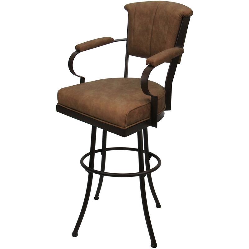 Miami Extra Tall 34" Spectator Metal Bar Stool on Noam Base - 34" Seat Height