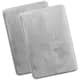 Clara Clark Ultra Soft Plush Bathroom Rug - Non-Slip, Velvet, Memory Foam Bath Mat - Set of 2 - Set of 2 20x32 - Silver