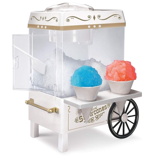 slide 1 of 6, Nostalgia Snow Cone Maker White