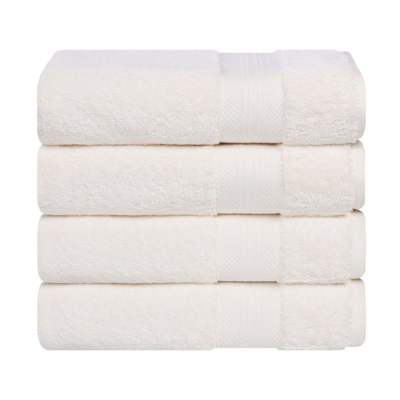 Superior Aria Turkish Cotton Heavyweight Bath Towel Set of 4