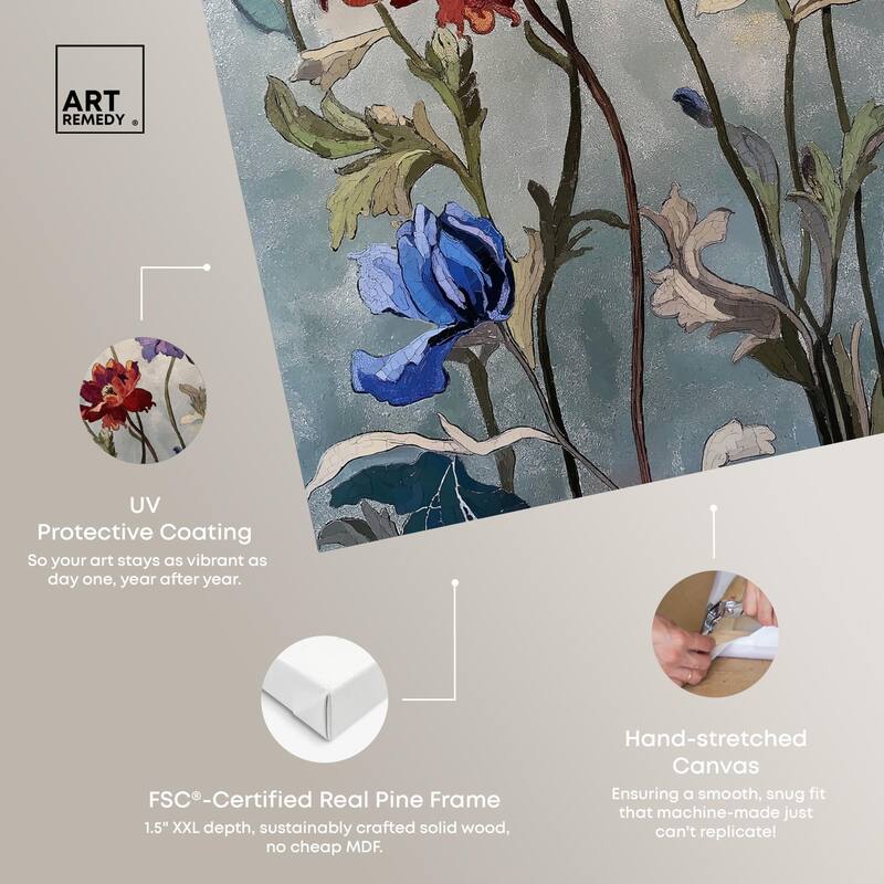 Hued Blossom I Canvas by Art Remedy, Gallery Wrapped