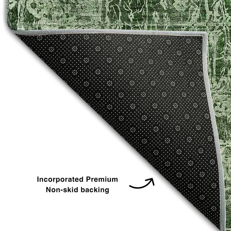 Premium Washable Super Soft Solid Abstract Mayfield Rug