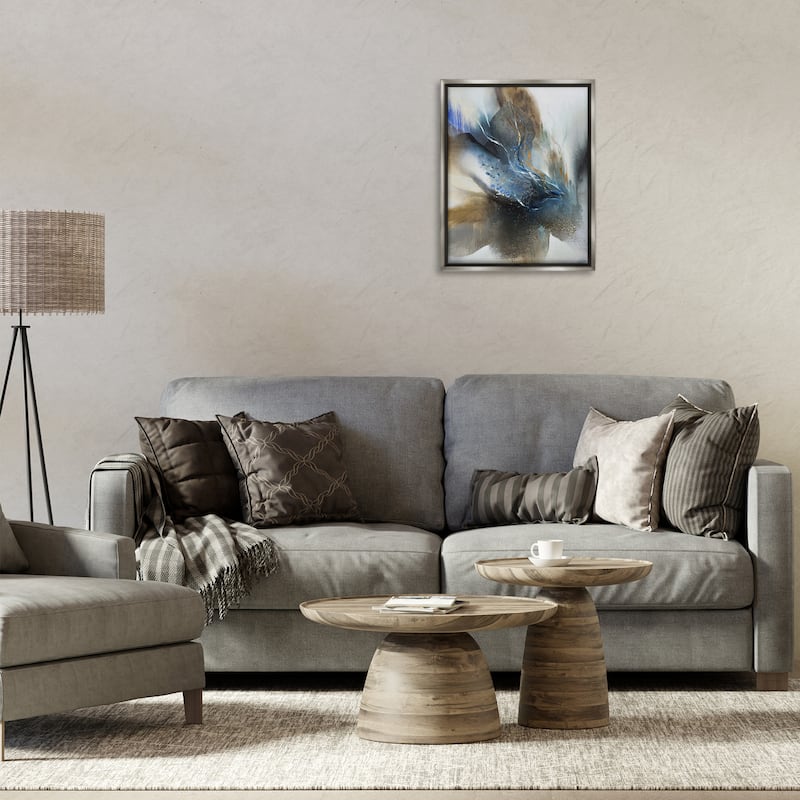 Stupell Solemn Neutral Atmosphere Framed Floater Canvas Wall Art Design By K. Nari