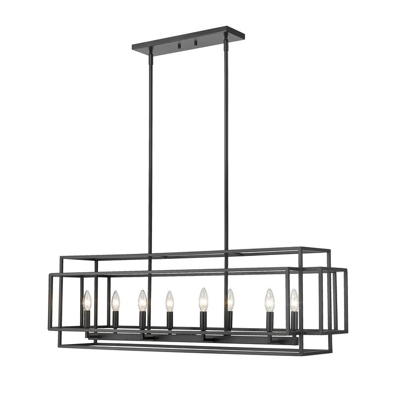 Titania 8 Light Pendant - Matte Black - Matte Black