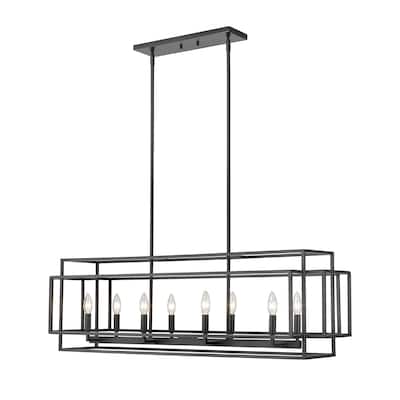Titania 8 Light Pendant - Matte Black - Matte Black