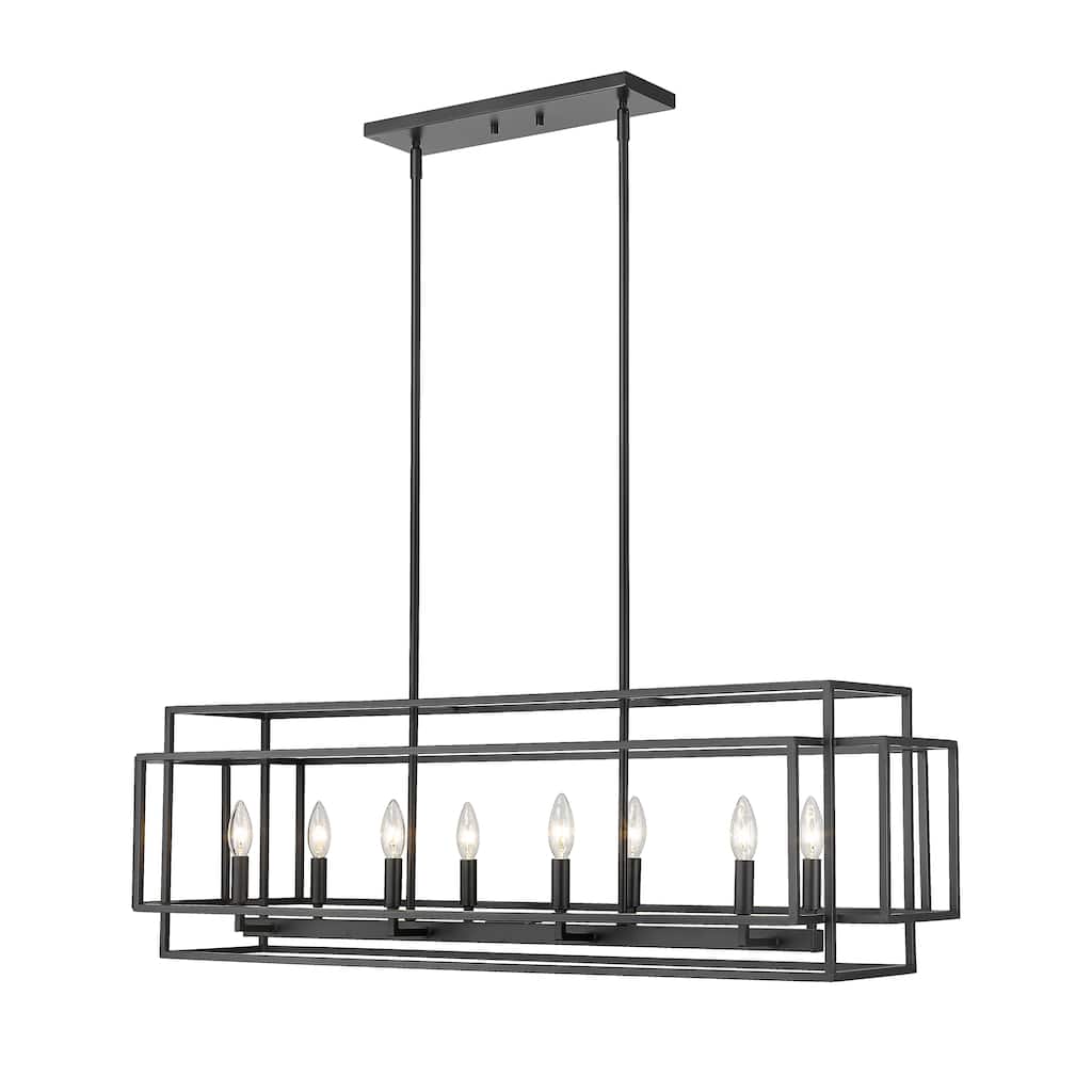Titania 8 Light Pendant - Matte Black - Matte Black