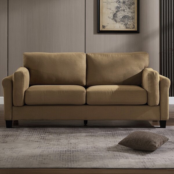 Morden Fort Modern Double Arm Sofa Deep Seat Couch Pillowed Back Cushions Durable Upholstered Fabric On Sale Bed Bath Beyond 39864097
