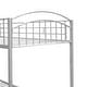 preview thumbnail 7 of 45, Space-Saving Twin Over Twin Metal Bunk Bed with Guardrails and Ladder, Convertible to Two Beds