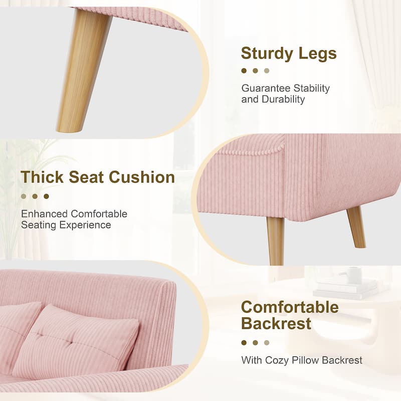 Futzca 48" Modern Loveseat Sofa