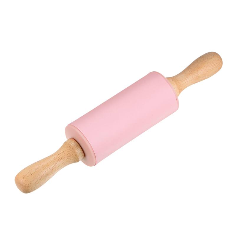 Silicone Rolling Pins for Baking 23.5cm x 4.2cm Pink