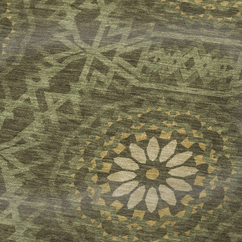 Premium Machine Washable Boho Suzani Sherpa Throw Blanket