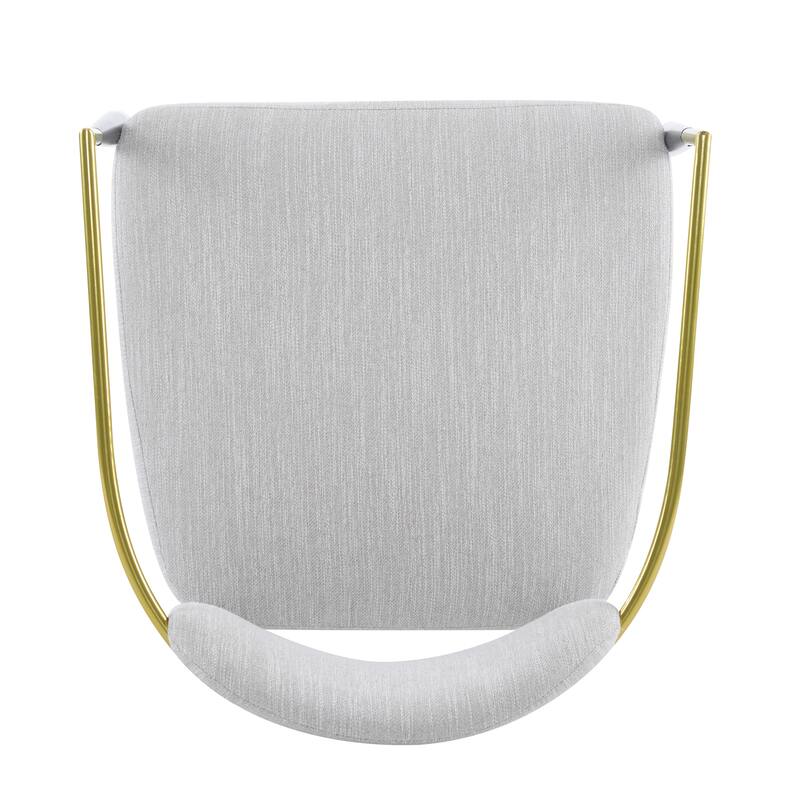 Roomfitters Mid-Century Modern Upholstered Accent Armchair with Metal Frame