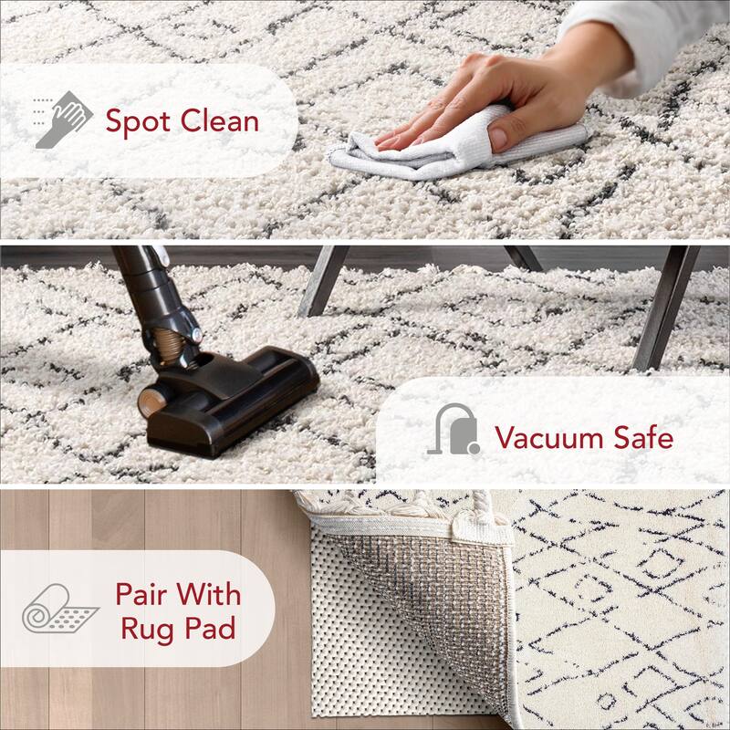 Nuloom Nieves Moroccan Diamond Tassel Area Rug