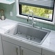 preview thumbnail 4 of 59, Karran QT-812 Top Mount 33 in. Large Single Bowl Quartz Kitchen Sink Kit