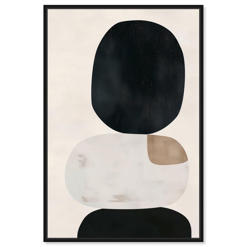 Pebble Pillars II Canvas by Art Remedy