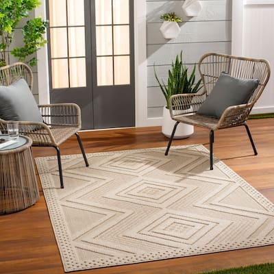 Livabliss Rockport Modern Indoor/Outdoor Area Rug