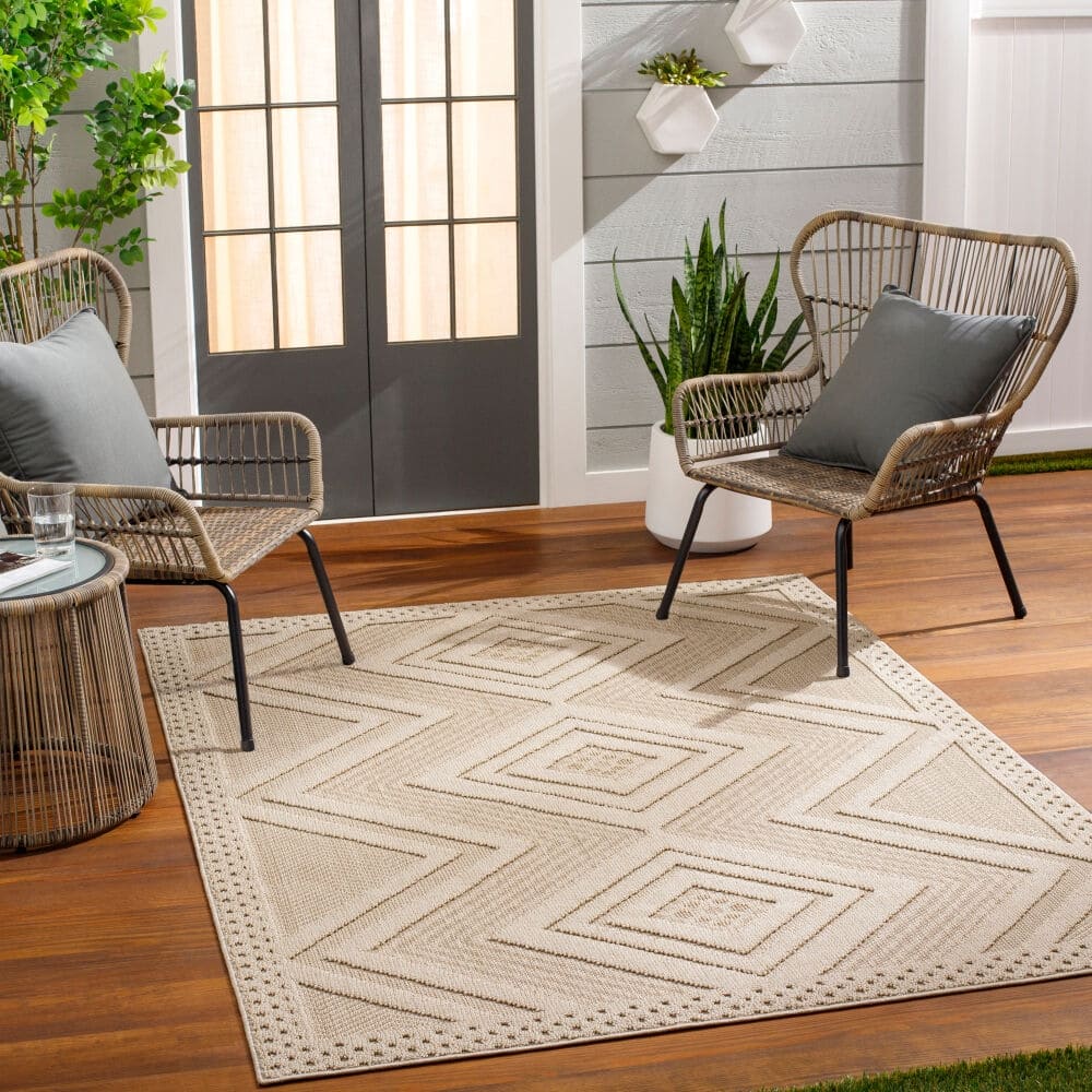 Livabliss Rockport Modern Indoor/Outdoor Area Rug