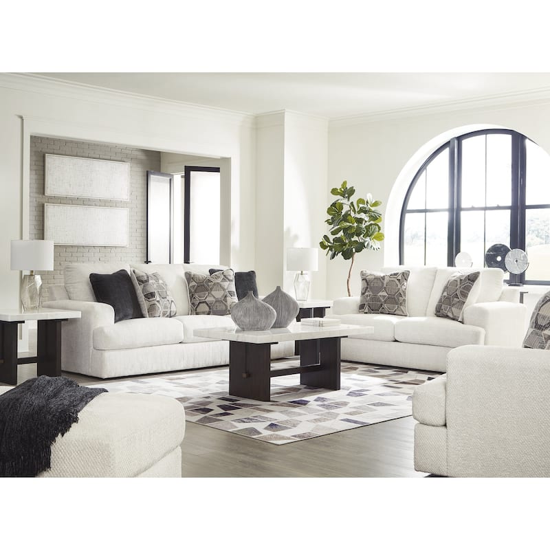 Signature Design by Ashley Karinne 4-Piece Upholstery Package - 96" W x 41" D x 39" H - White