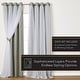 preview thumbnail 88 of 108, ATI Home Catarina Layered Curtain Panel Pair with grommet top