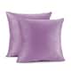Porch & Den Cosner Microfiber Velvet Throw Pillow Covers (Set of 2) - 20" x 20" - Lavender
