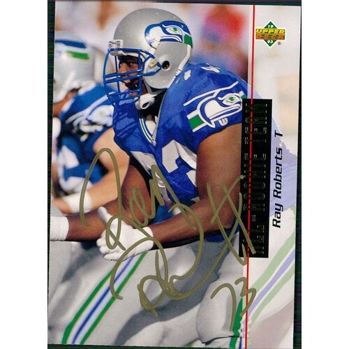 Shop Signed Roberts Ray Seattle Seahawks 1993 Upper Deck Football