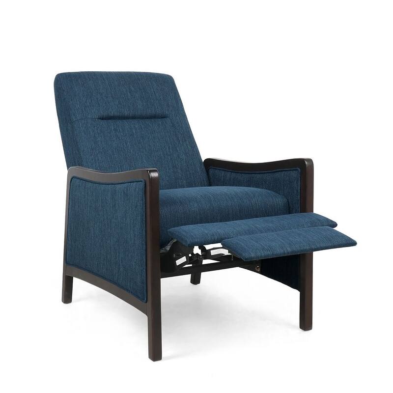 Mid-Century Modern Design Fabric Recliner Chair by Christopher Knight Home