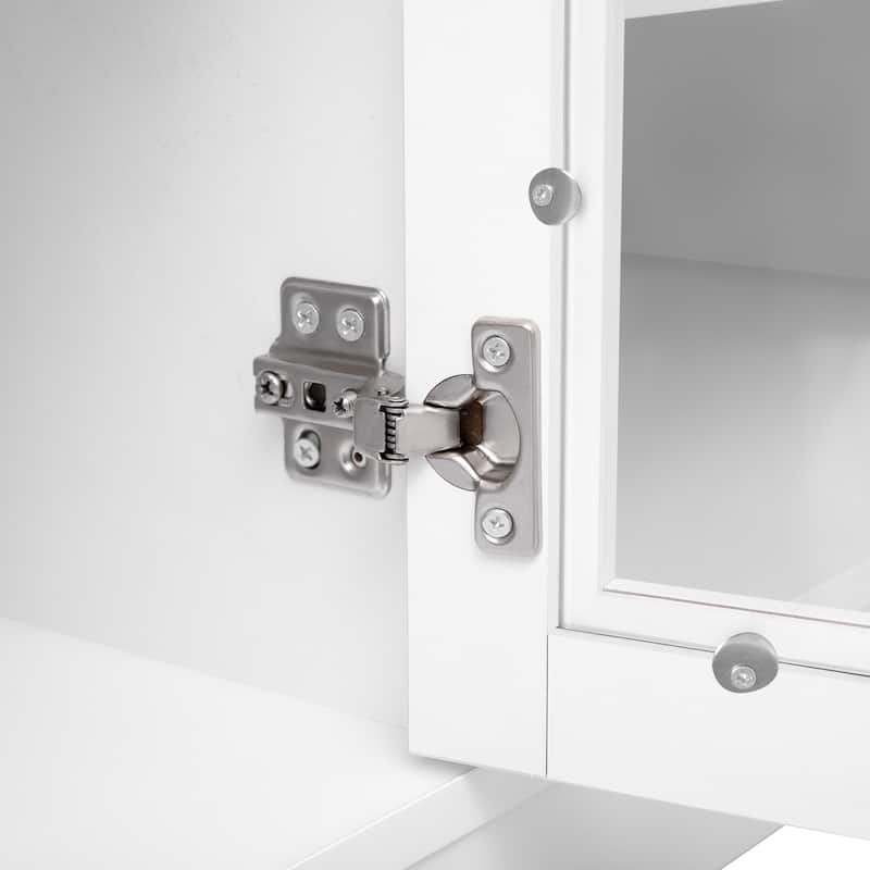 95.5" W Wall Unit Entertainment Center with Bookshelves for TVs up to 80", Modern TV Stand Media Console