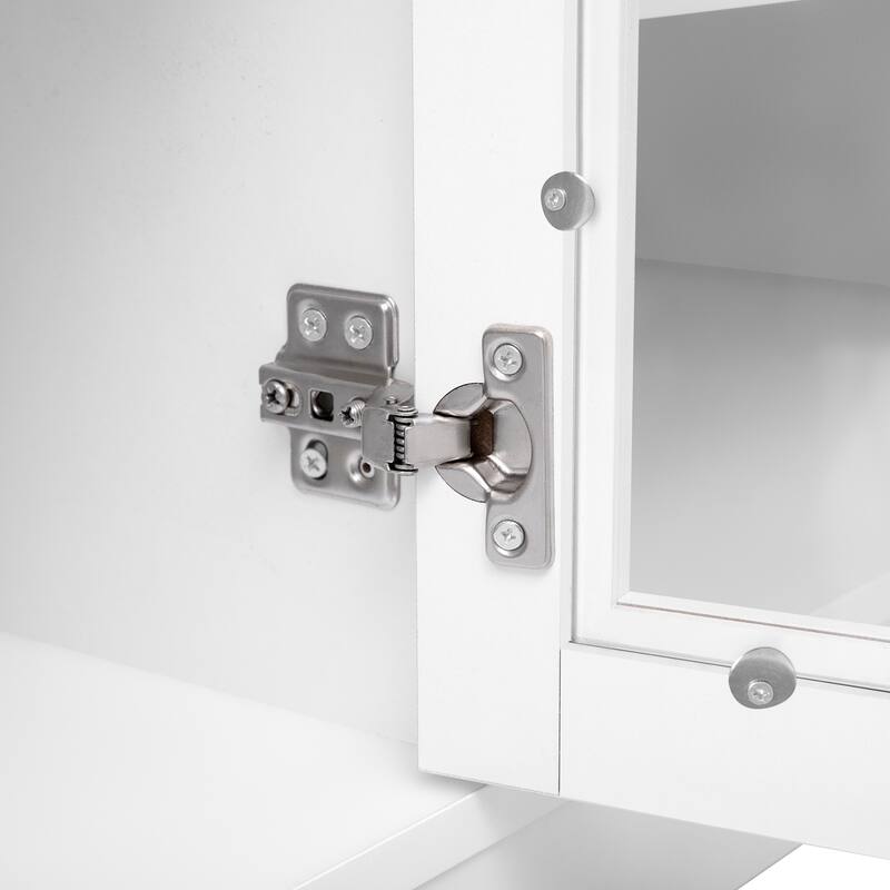 95.5" Wall Unit Entertainment Center for TVs up to 80" - TV Stand with Electric Fireplace, Cabinets & Shelves