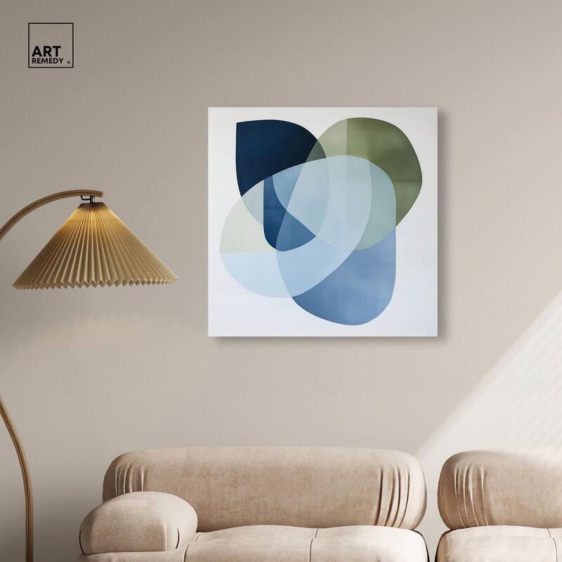 Serene Overlap I Canvas by Art Remedy, Gallery Wrapped