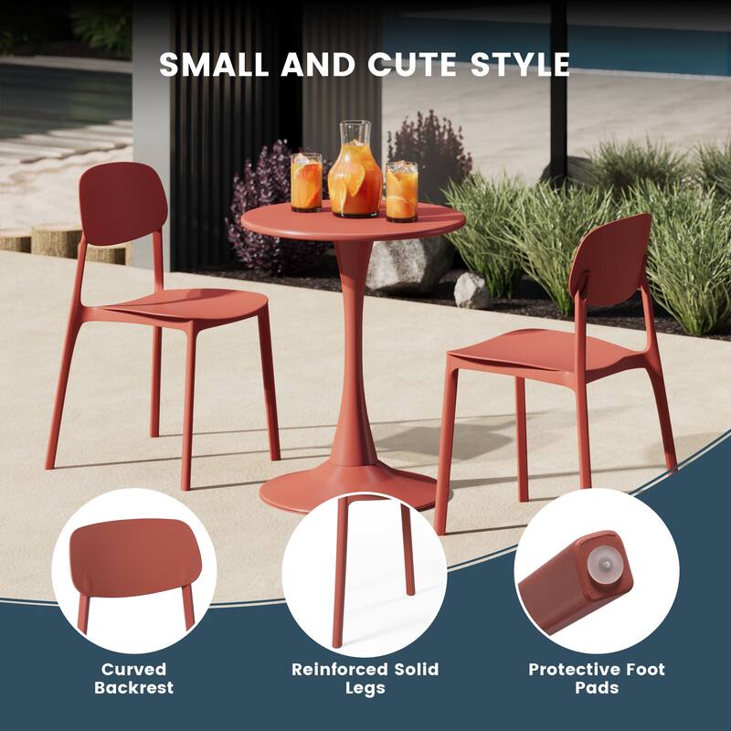 Frond and Form 4-Person Outdoor Round Dining Set
