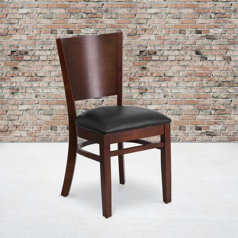 Solid Back Wooden Restaurant Chair