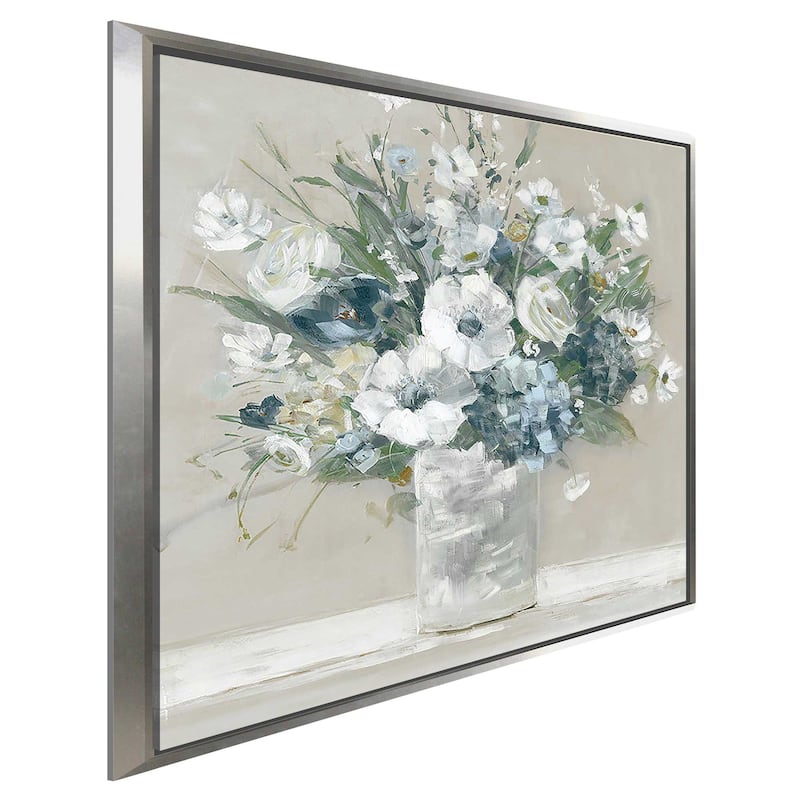 "Neutral Bouquet" Print on Floating Canvas