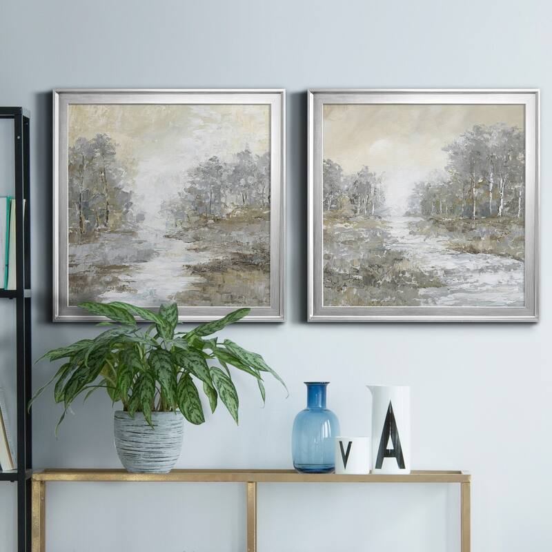 Babbling Brook I-Premium Framed Canvas - Ready to Hang - Multi-Color