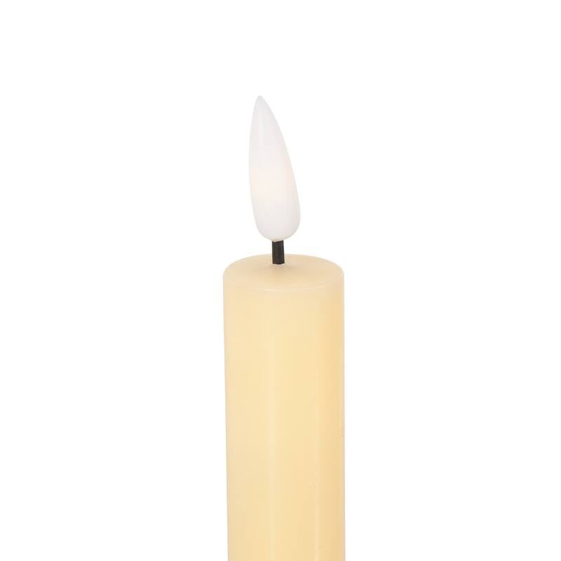 Wax Indoor Outdoor Flameless Candle with Remote Control - Set of 6 Red, Black, White, Yellow, Blue or Pink - Roche River Decor