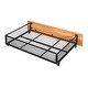 preview thumbnail 13 of 11, Full Over Twin & Twin Triple Bunk Bed with Drawers and Guardrails , Space-Saving and Multi-functional Metal Design for Families