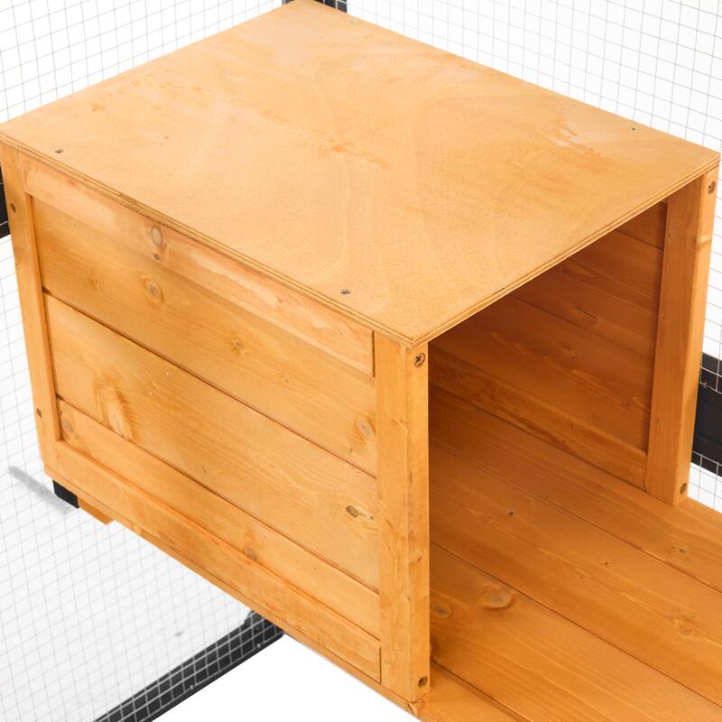 Roomfitters Outdoor Cat House Catio Enclosure Double Door Balcony Playpen with Platforms and Condos for 1-3 Cats